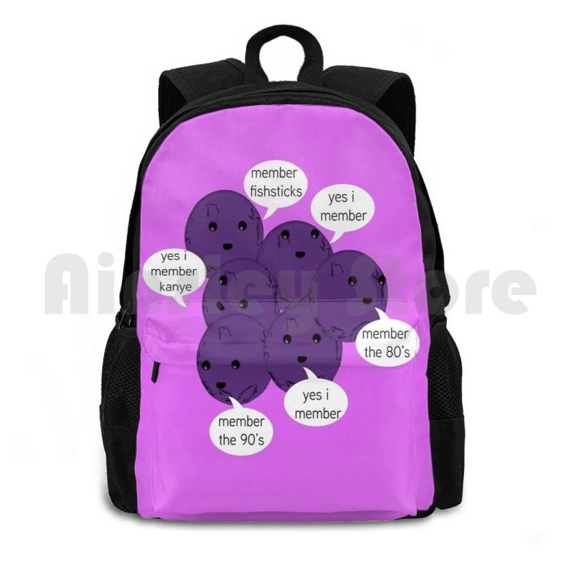 Blush Pink Outdoor Hiking Backpack Climbing Bag