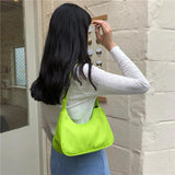 Candy Women Nylon Hobo Shoulder Bag Large Capacity Armpit Clutch Purse