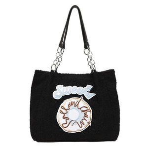 Plush Shoulder Bag Large Capacity Ladies Handbags