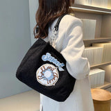 Plush Shoulder Bag Large Capacity Ladies Handbags