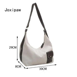 Summer Vintage Canvas Shoulder Bag Large Capacity Zipper Female Tote Handbag