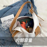 Summer Vintage Canvas Shoulder Bag Large Capacity Zipper Female Tote Handbag