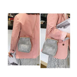 Sequin Evening Clutch Crossbody Party Shoulder Bags Handbag Shell Shape