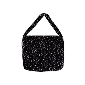 Floral Corduroy Shoulder Bag Large Capacity Retro Women's Handbag