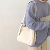 Summer PU Leather Shoulder Bags Women Students School Totes Bag