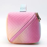 Colorful Wavy Gradient PU Leather Make Up Bag