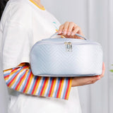 Colorful Wavy Gradient PU Leather Make Up Bag