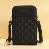 Diamond Lattice Shoulder Bag for Women Small Crossbody Messenger Clutch