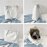 Preppy College Underarm Shoulder Bags Women Large Capacity Casual Tote Bag