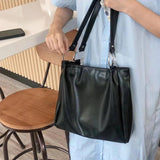Preppy College Underarm Shoulder Bags Women Large Capacity Casual Tote Bag