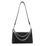 Soft Leather Handbag Female Vintage Bagute Chain Shoulder Bag