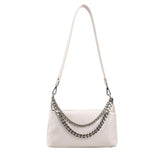 Soft Leather Handbag Female Vintage Bagute Chain Shoulder Bag