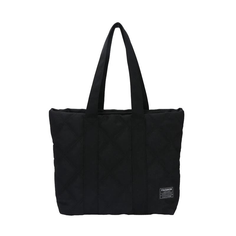 Larger Canvas Shopper Shoulder Bag Soft Cotton Capacity Shopping Bags