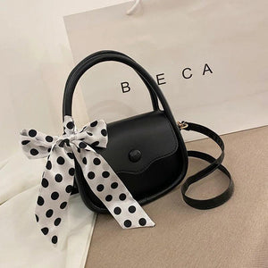 Ribbon Handbag Western Style One-shoulder Messenger Bag