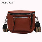 Women's Pure Saddle Clutch Handbag Casual PU Leather Shoulder Bag