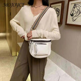 Women's Pure Saddle Clutch Handbag Casual PU Leather Shoulder Bag