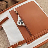 Women Shoulder Bags Large Capacity Patchwork Casual Tote Shopping Bags