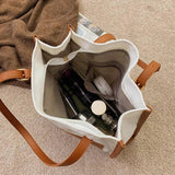 Women Shoulder Bags Large Capacity Patchwork Casual Tote Shopping Bags