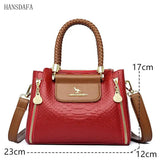 Large Capacity Soft Leather Shoulder Crossbody Bags for Women