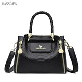 Large Capacity Soft Leather Shoulder Crossbody Bags for Women