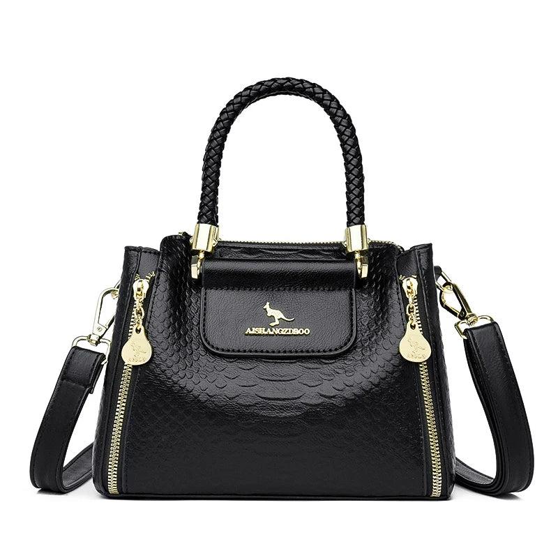 Large Capacity Soft Leather Shoulder Crossbody Bags for Women