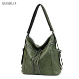 Women Leather Handbags Soft Large Capacity Tote Bags High Female Shoulder Bags