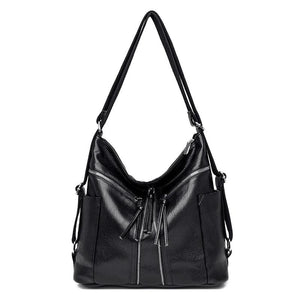 Women Leather Handbags Soft Large Capacity Tote Bags High Female Shoulder Bags