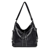 Women Leather Handbags Soft Large Capacity Tote Bags High Female Shoulder Bags
