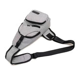 Men's Chest Bag Canvas Messenger Bag Large Capacity Oxford Cloth Shoulder Bag