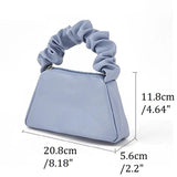 Travel Cosmetic Bag with Handle Small PVC Makeup Bag Blue