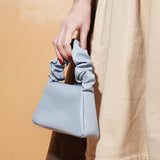 Travel Cosmetic Bag with Handle Small PVC Makeup Bag Blue