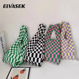 Women's Knitted Shoulder Bag Japan Style Winter Handbag