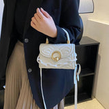 Women's Small Square Shoulder Bag Chain Crossbody Handbag