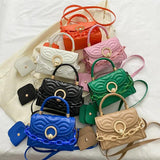 Women's Small Square Shoulder Bag Chain Crossbody Handbag