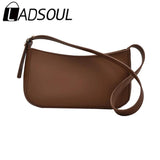LADSOUL Small PU Leather Shoulder Bag For Women Handbags Purses Female Totes