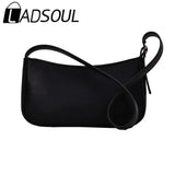 LADSOUL Small PU Leather Shoulder Bag For Women Handbags Purses Female Totes