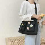 Canvas Shoulder Crossbody Bags for Women Large Satchel Messenger Handbag