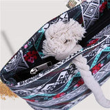 Printed Trees Canvas Shoulder Bags Large Beach Holiday Tote