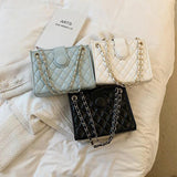 Women's Summer Rhombus Chain Bag - Vintage Handbags