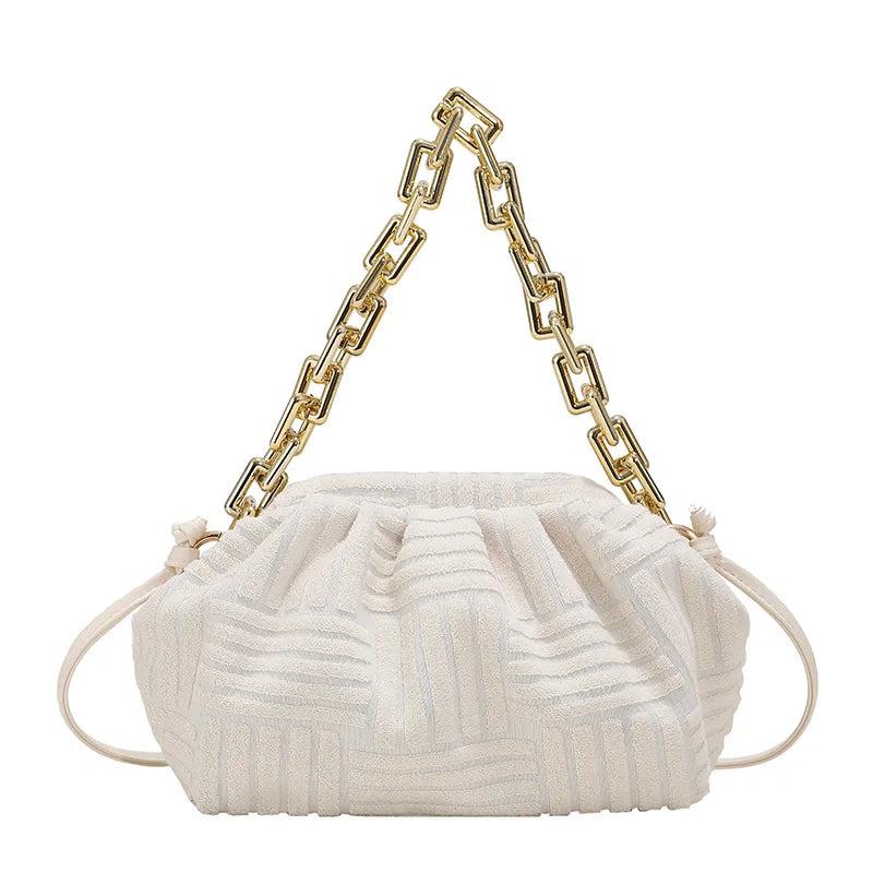 Crocodile Pattern Handbag Chain Crossbody Bag