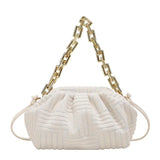 Crocodile Pattern Handbag Chain Crossbody Bag