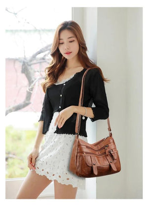Women Soft PU Leather Bag Ladies Crossbody Bag For Female Handbags Shoulder Bags