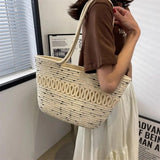 Bohemia Woven Straw Shoulder Bag for Women Ladies
