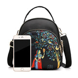 Oxford Cloth Women's Mini Messenger Bag Waterproof Nylon Double Shoulder Handbag