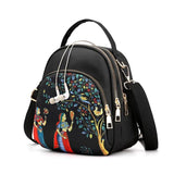 Oxford Cloth Women's Mini Messenger Bag Waterproof Nylon Double Shoulder Handbag