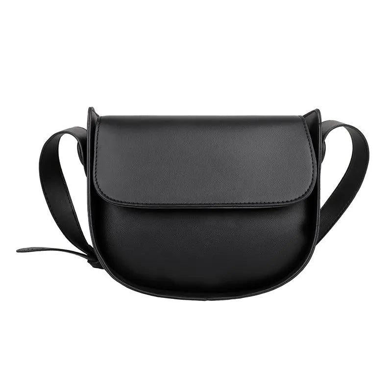 Spring Small Square Saddle Bag PU Leather Retro Lady Handbag