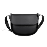 Spring Small Square Saddle Bag PU Leather Retro Lady Handbag