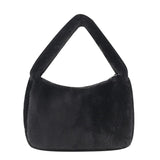 Soft Plush Women Handbags Faux Fur Small Shoulder Bags Winter Solid Female Clutc