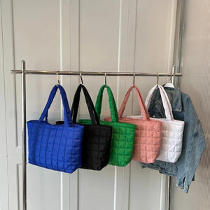 Women's Large Capacity Winter Shoulder Bag Nylon Handbags Casual Tote Bag