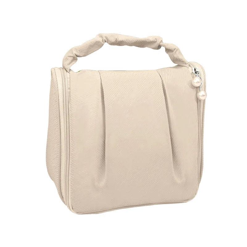 Women Pearl Makeup Wash Bags Portable Handbag Toiletry Bag
